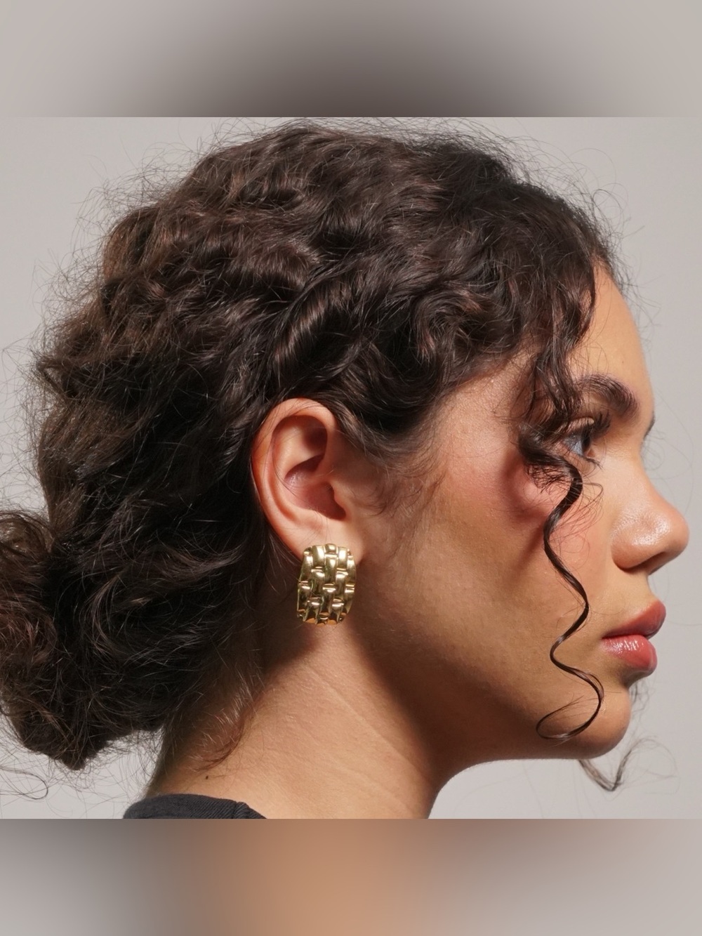 Oceanus Woven Gold Earrings